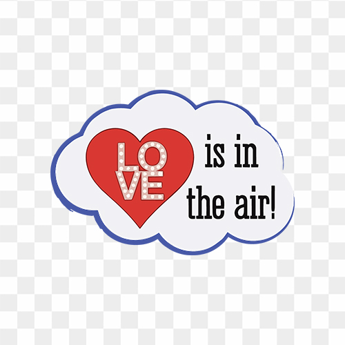 Love is in the air free PNG image
